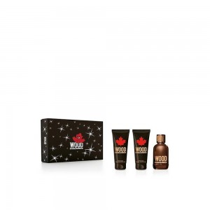 Apa de toaleta Set Cadou Dsquared Wood EDT 100 ml + AS 100 ml + SG 100 ml