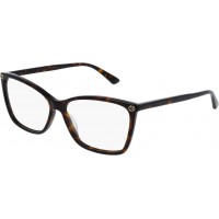 Gucci 0025O-002 56 Optical Frame WOMAN ACETA-AVANA-AVANA-TRANSPARENT