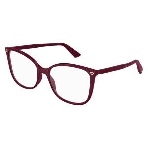 Gucci 0026O-012 53 Optical Frame WOMAN ACETA BURGUNDY-BURGUNDY-TRANSPARENT