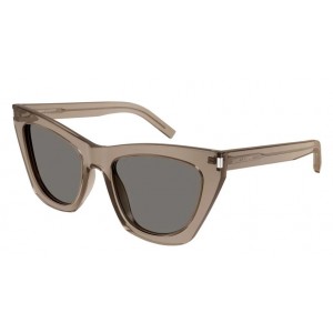 Yves Saint Laurent 214 KATE-025 55 Sunglass WOMAN RECYCL BROWN-BROWN-GREY