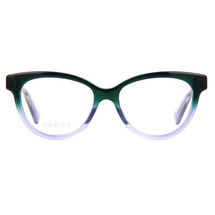 Gucci 0373O-004 52 Optical Frame WOMAN ACETA GREEN-GREEN-TRANSPARENT