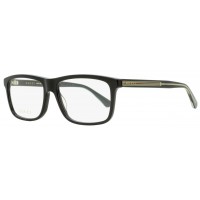 Gucci 0384O-004 57 Optical Frame MAN ACETATE BLACK-BLACK-TRANSPARENT