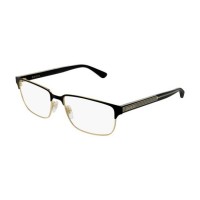 Gucci 0383O-004 58 Optical Frame MAN METAL BLACK-BLACK-TRANSPARENT