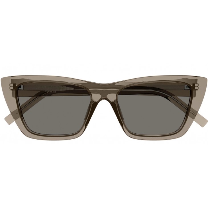 Yves Saint Laurent 276 MICA-043 53 Sunglass WOMAN RECYCL BROWN-BROWN-GREY