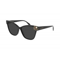 Alexander Mc Queen 0269S-001 57 Sunglass WOMAN ACETATO BLACK-BLACK-GREY