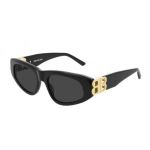 Balenciaga 0095S-001 53 Sunglass WOMAN ACETATE BLACK-GOLD-GREY