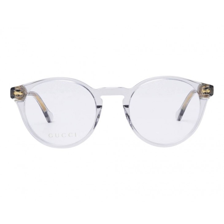 Gucci 0738O-006 48 Optical Frame UNISEX ACET GREY-GREY-TRANSPARENT