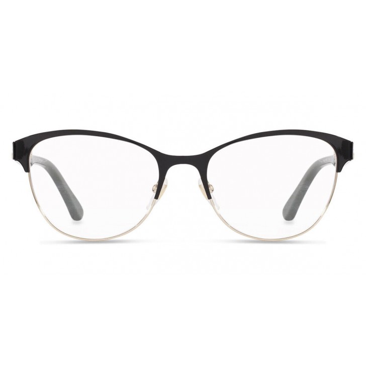 Gucci 0718O-004 53 Optical Frame WOMAN METAL BLACK-GREEN-TRANSPARENT