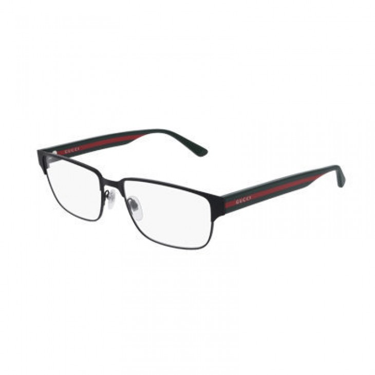 Gucci 0753O-001 58 Optical Frame MAN METAL GOLD-GREEN-TRANSPARENT