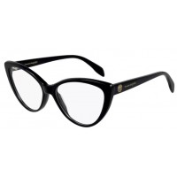 Alexander McQueen 0287O-001 54 Optical Frame WOMAN ACETA BLACK-BLACK-TRANSPARENT