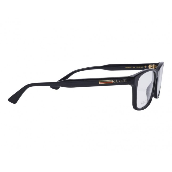 Gucci 0826O-004 55 Optical Frame MAN ACETATE BLACK-BLACK-TRANSPARENT