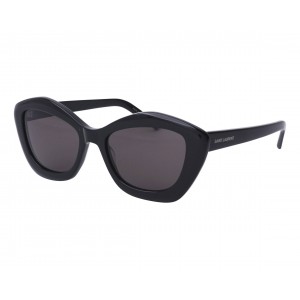 Yves Saint Laurent 68-001 54 Sunglass WOMAN ACETATE BLACK-BLACK-BLACK