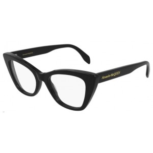 Alexander McQueen 0305O-001 50 Optical Frame WOMAN ACETA BLACK-BLACK-TRANSPARENT