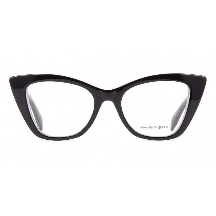 Alexander McQueen 0305O-001 50 Optical Frame WOMAN ACETA BLACK-BLACK-TRANSPARENT