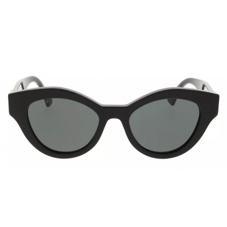 Gucci 0957S-002 51 Sunglass WOMAN ACETATE BLACK-BLACK-GREY