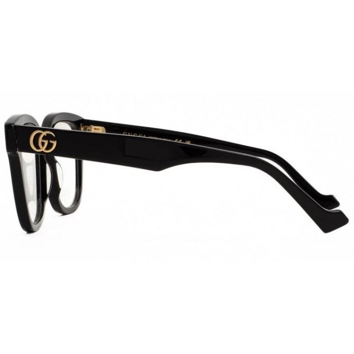 Gucci 0958O-004 52 Optical Frame WOMAN ACETA BLACK-BLACK-TRANSPARENT