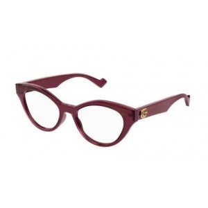 Gucci 0959O-003 51 Optical Frame WOMAN ACETA BURGUNDY-BURGUNDY-TRANSPARENT