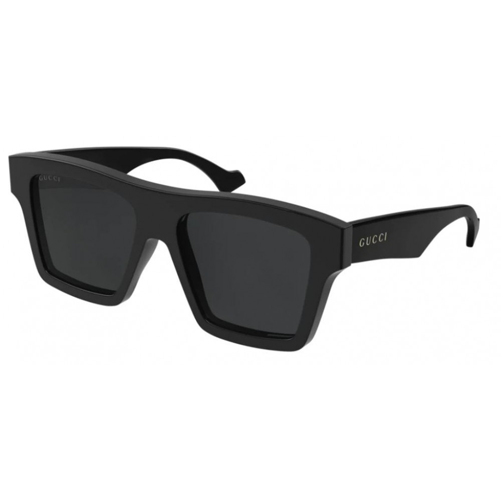 Gucci 0962S-005 55 Sunglass MAN ACETATE BLACK-BLACK-GREY