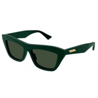 Bottega Veneta 1121S-007 55 Sunglass UNISEX RECYCLED GREEN-GREEN-GREEN