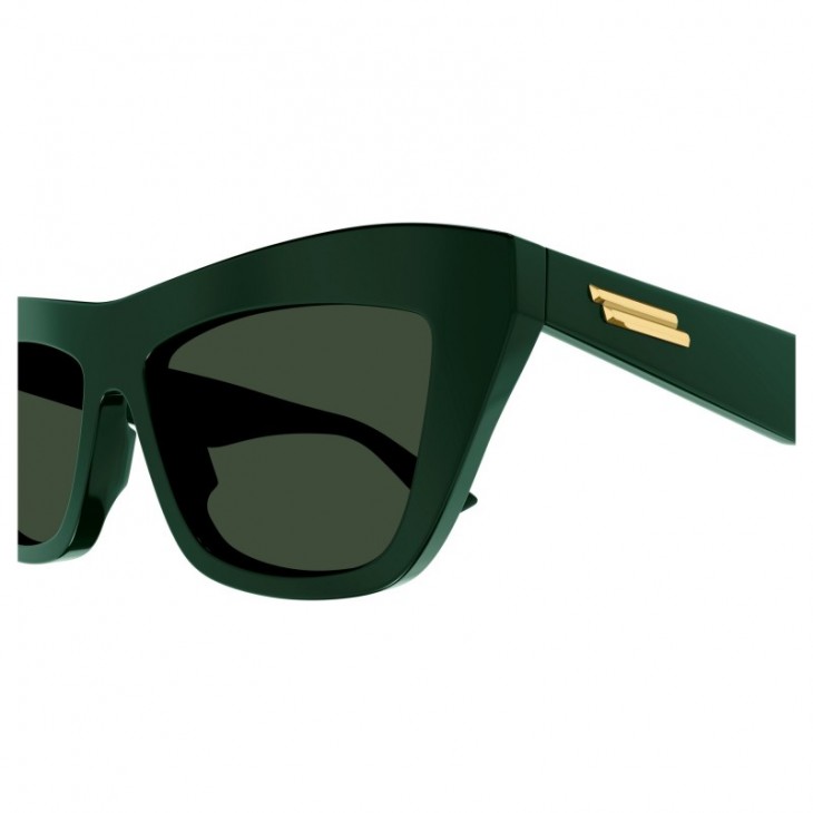 Bottega Veneta 1121S-007 55 Sunglass UNISEX RECYCLED GREEN-GREEN-GREEN