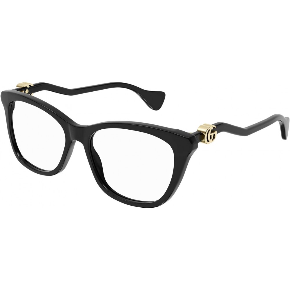 Gucci 1012O-001 54 Optical Frame WOMAN ACETA BLACK-BLACK-TRANSPARENT