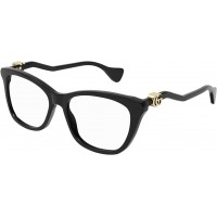 Gucci 1012O-001 54 Optical Frame WOMAN ACETA BLACK-BLACK-TRANSPARENT