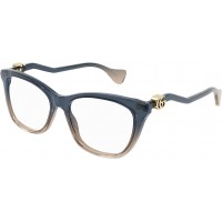 Gucci 1012O-002 54 Optical Frame WOMAN ACETA BLUE-BLUE-TRANSPARENT