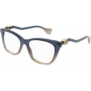 Gucci 1012O-002 54 Optical Frame WOMAN ACETA BLUE-BLUE-TRANSPARENT