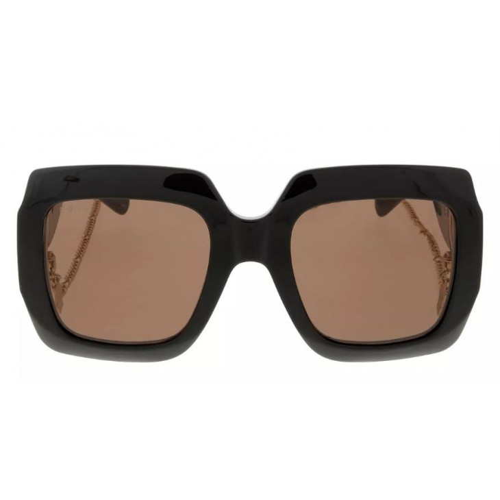 Gucci 1022S-005 54 Sunglass WOMAN INJECTION BLACK-BLACK-BROWN