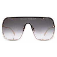 Alexander McQueen 0362S-003 99 Sunglass UNISEX METAL GOLD-GOLD-GREY