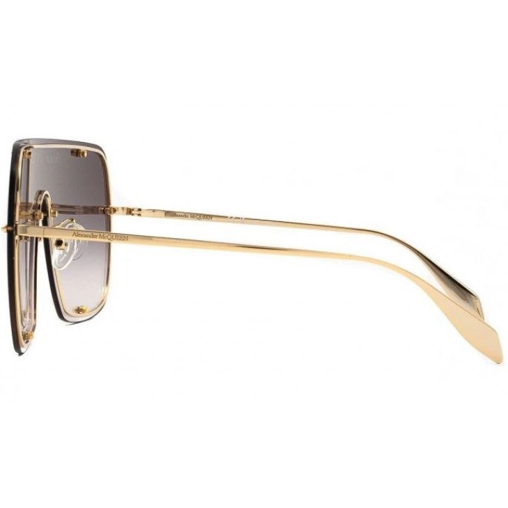 Alexander McQueen 0362S-003 99 Sunglass UNISEX METAL GOLD-GOLD-GREY