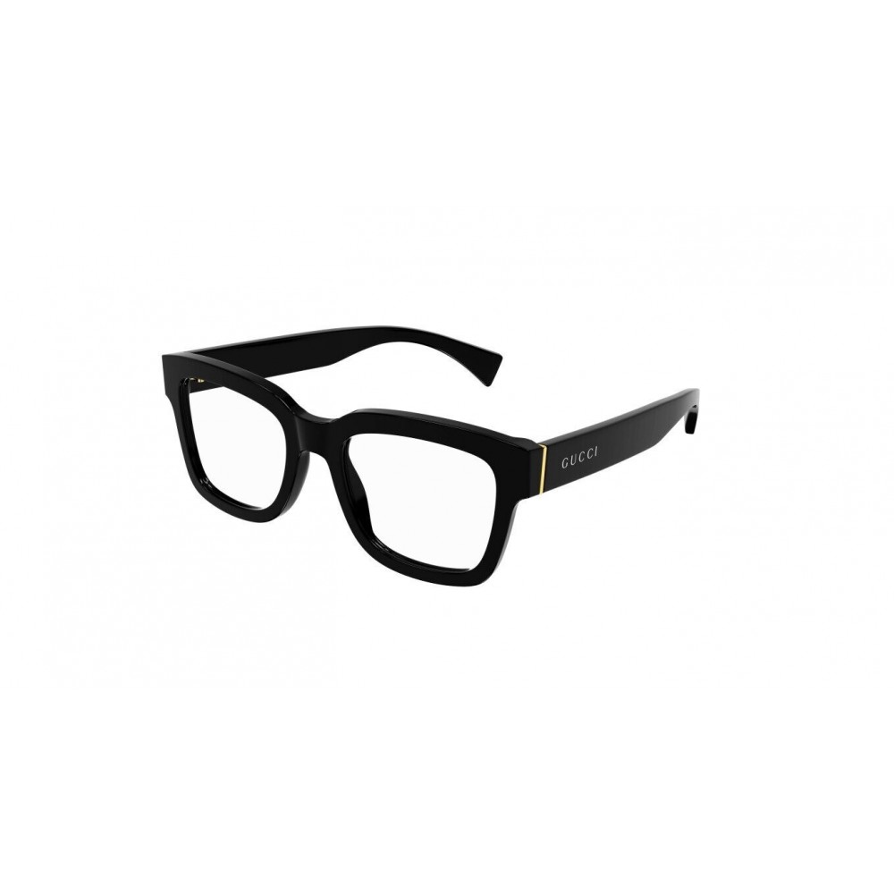 Gucci 1138O-001 52 Optical Frame UNISEX ACET BLACK-BLACK-TRANSPARENT