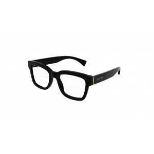 Gucci 1138O-001 52 Optical Frame UNISEX ACET BLACK-BLACK-TRANSPARENT