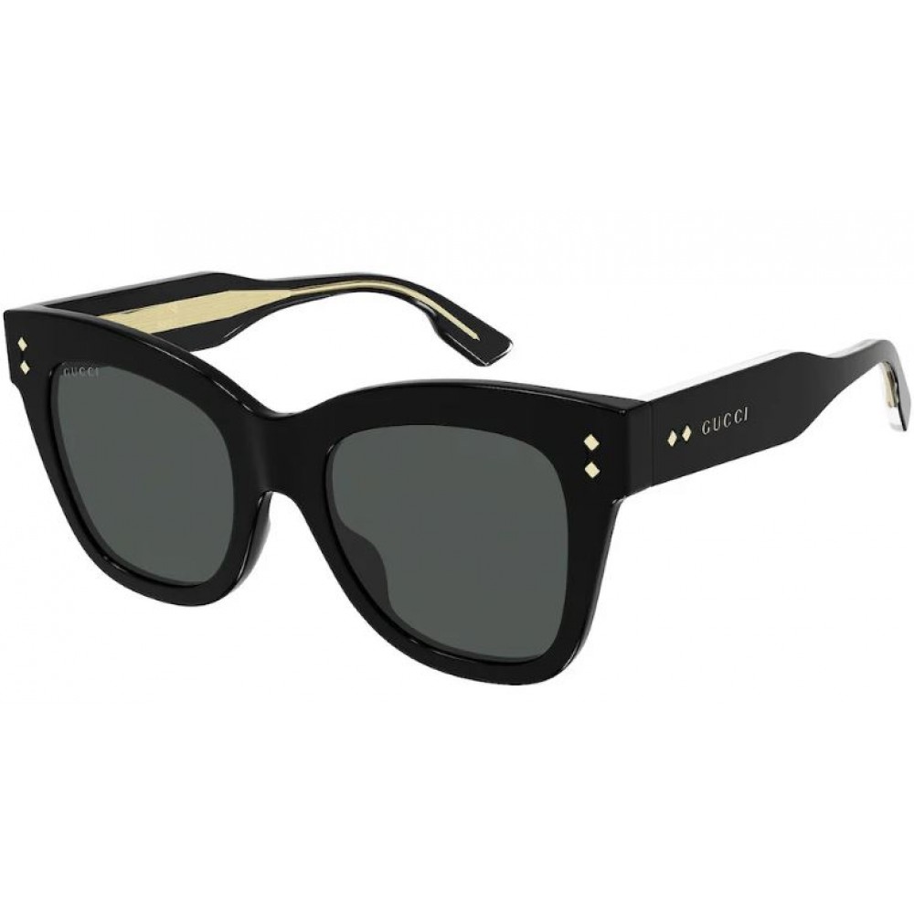 Gucci 1082S-001 52 Sunglass WOMAN ACETATE BLACK-BLACK-GREY