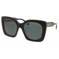 Gucci 1151S-001 51 Sunglass WOMAN ACETATE BLACK-BLACK-GREY