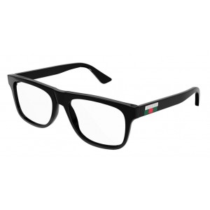 Gucci 1117O-001 56 Optical Frame MAN INJECTI BLACK-BLACK-TRANSPARENT