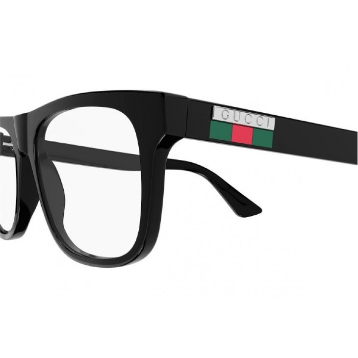 Gucci 1117O-001 56 Optical Frame MAN INJECTI BLACK-BLACK-TRANSPARENT