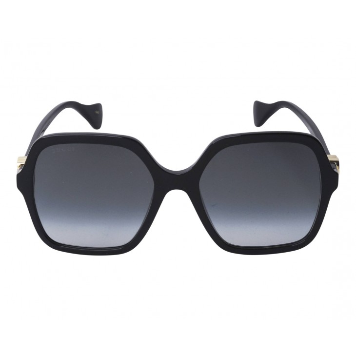 Gucci 1072S-001 56 Sunglass WOMAN ACETATE BLACK-BLACK-GREY