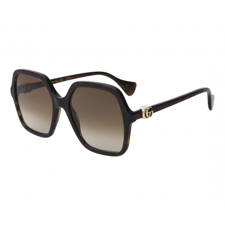 Gucci 1072S-002 56 Sunglass WOMAN ACETATE HAVANA-HAVANA-BROWN