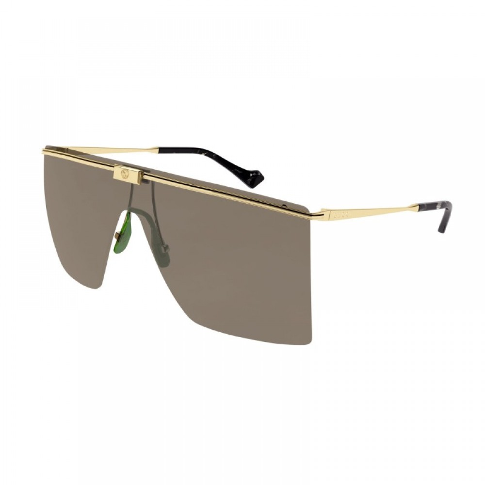 Gucci 1096S-002 99 Sunglass MAN METAL GOLD-GOLD-BROWN