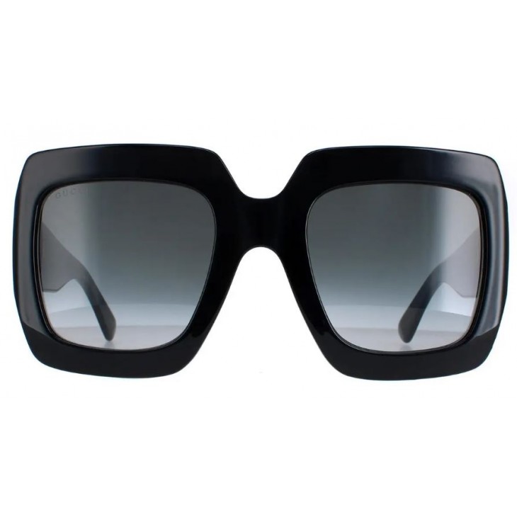 Gucci 0053SN-001 54 Sunglass WOMAN ACETATE BLACK-BLACK-GREY