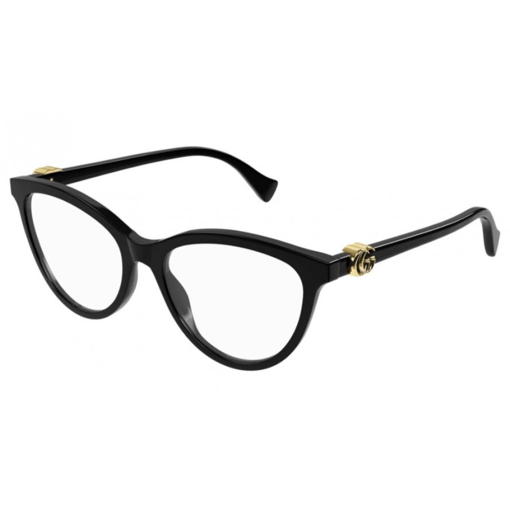 Gucci 1179O-005 53 Optical Frame WOMAN ACETA BLACK-BLACK-TRANSPARENT