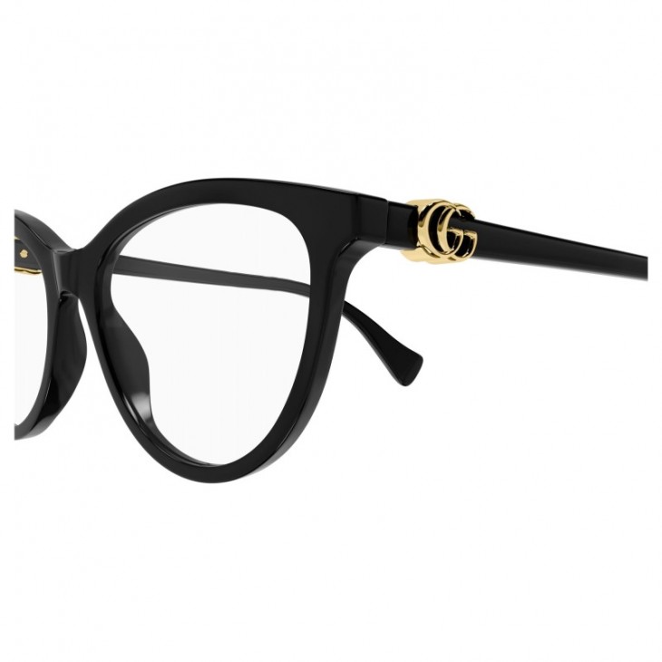 Gucci 1179O-005 53 Optical Frame WOMAN ACETA BLACK-BLACK-TRANSPARENT