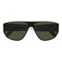 Alexander McQueen 0386S-003 99 Sunglass MAN ACETATE WHITE-WHITE-GREEN