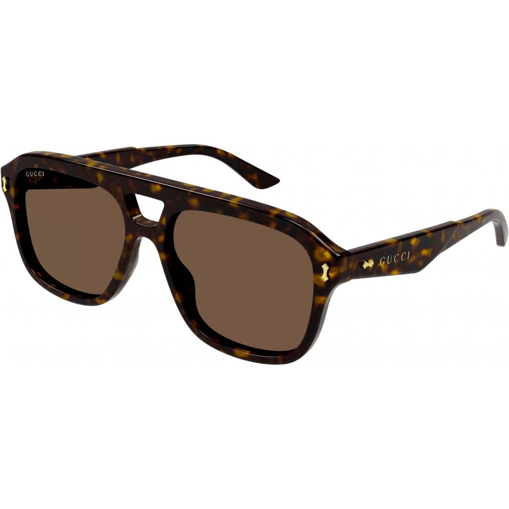 Gucci 1263S-006 57 Sunglass MAN RECYCLED ACE HAVANA-HAVANA-BROWN