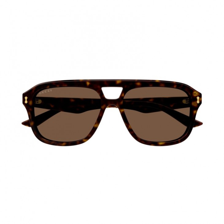 Gucci 1263S-006 57 Sunglass MAN RECYCLED ACE HAVANA-HAVANA-BROWN