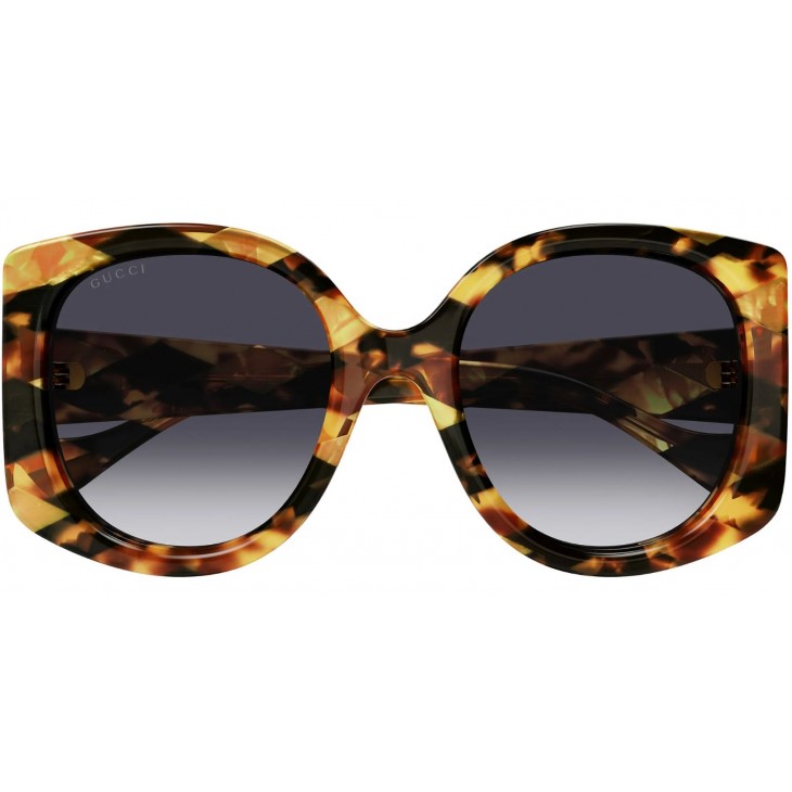 Gucci 1257S-004 53 Sunglass WOMAN RECYCLED A HAVANA-HAVANA-BLUE