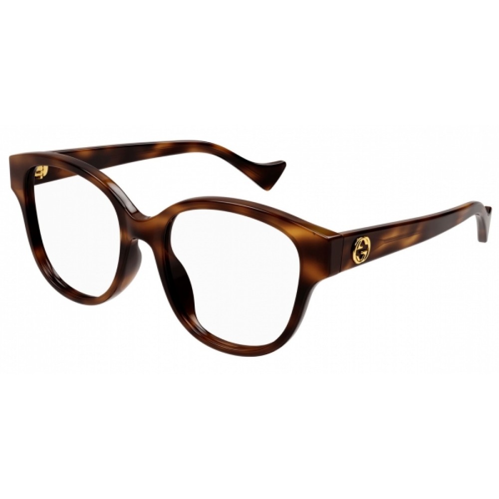 Gucci 1260OA-002 52 Optical Frame WOMAN RECY HAVANA-HAVANA-TRANSPARENT