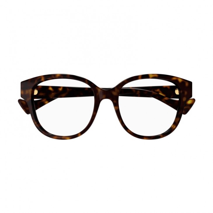 Gucci 1260OA-002 52 Optical Frame WOMAN RECY HAVANA-HAVANA-TRANSPARENT