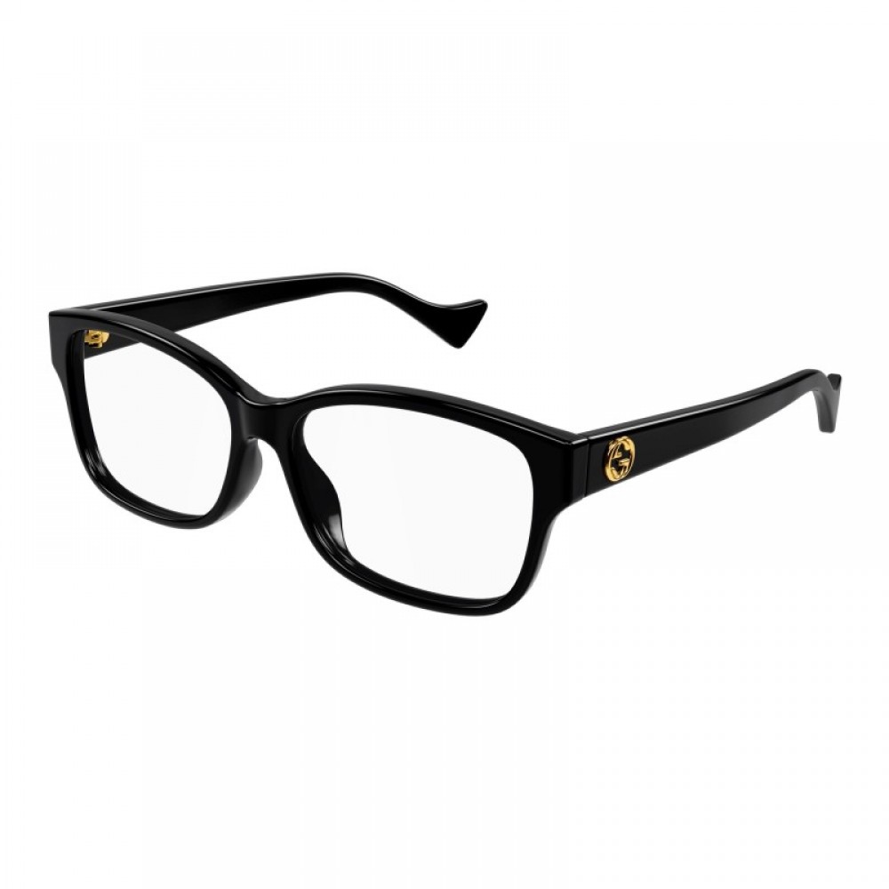 Gucci 1259O-004 54 Optical Frame WOMAN RECYC BLACK-BLACK-TRANSPARENT